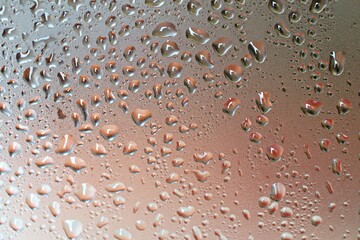 water drops on glass