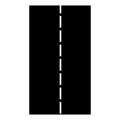 Fototapeta premium Simple road silhouette icon. Vector.