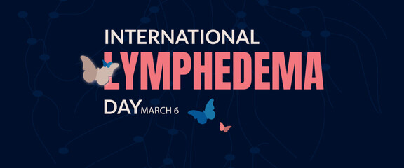 Fototapeta premium Lymphedema awareness day,March 6.