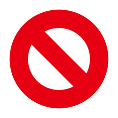 A sign of prohibition or regulation. Stop sign. Vector.