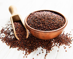 Red quinoa seeds