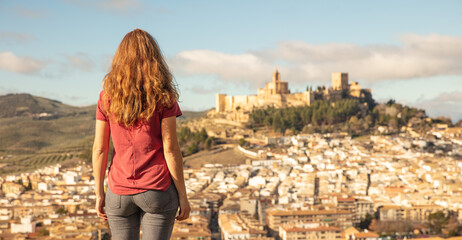 woman travel in Andalusia, Spain- Antequera