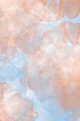 Watercolor background in yellow, red, orange and pink tones