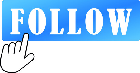 Follow us vector illustration.follow us icon ,clip art or image