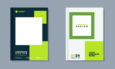 creative corporate book cover design vector a4 colorful