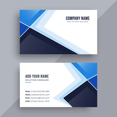 Fototapeta premium Modern blue business card design template