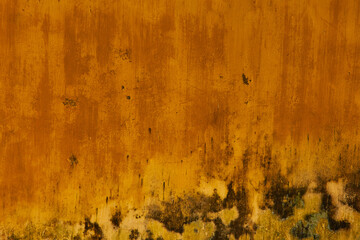 Yellow old painting  yellow wall texture