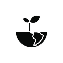 World, Earth, Global Solid Icon Vector Illustration Logo Template. Suitable For Many Purposes.