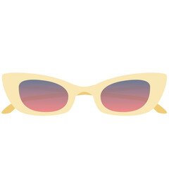 Sunglasses vector illustration in flat color design