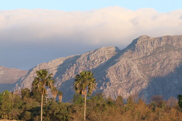 Scenic Mountains in Jonkershoek, close to Stellenbosch, South Africa
