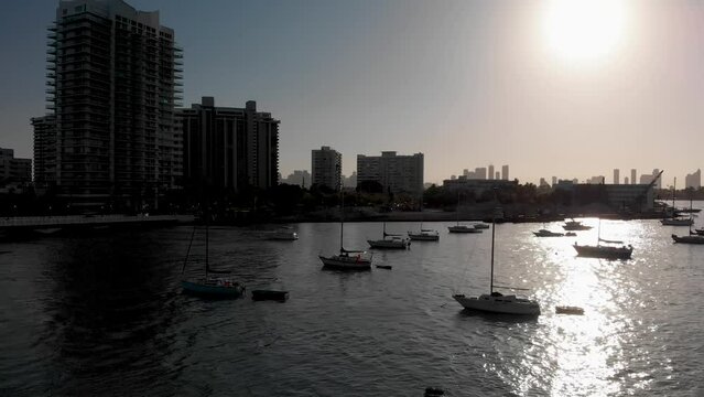 Aerial View Of Biscayne Bay From Maurice Gibb Memorial Park