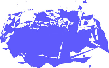 Blue grunge brush stroke.