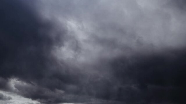 timelapse of dark clouds in the sky 4K