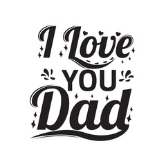 Father's day quotes design lettering vector