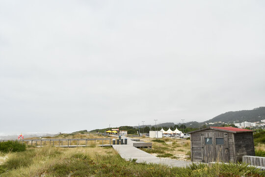 village in the mountains, photo as a background , in north portugal, europe , In Afife, Viana do Castelo, north portugal.