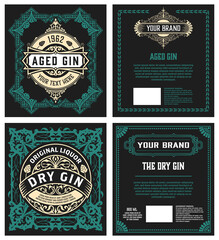 Obraz premium Set of 2 vintage labels for packing