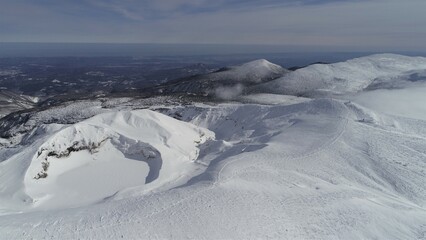 蔵王のお釜 雪景色