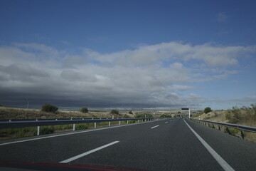 Driving in a rural road