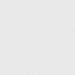 Rhombus tiles seamless pattern. White ceramic tile background.