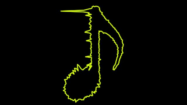 音符　オーディオスペクトラム　記号　アイコン　マーク　シェイプ　モーショングラフィックス