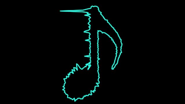 音符　オーディオスペクトラム　記号　アイコン　マーク　シェイプ　モーショングラフィックス