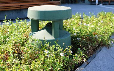 Outdoor speakers for landscape and exterior design.