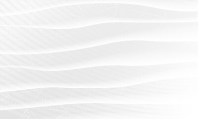 Monochrome Simple Geometric Effect Background. Black Line Halftone Wave Design. Grey Motion Graphic Illustration Wallpaper. Silver Business Texture Wall Background.