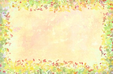 background with flowers and leaves