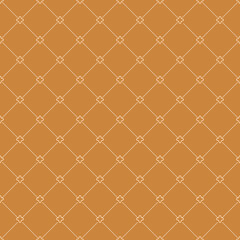 Naklejka premium Geometric dotted vector orange pattern. Seamless abstract modern texture for wallpapers and backgrounds