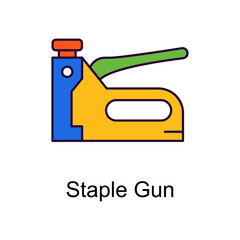 Staple Gun vector Filled Outline Icon Design illustration. Home Improvements Symbol on White background EPS 10 File