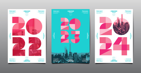 annual report 2022,2023 , 2024 , template layout design, cover book.