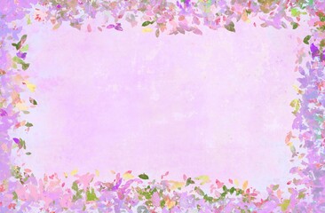 Obraz na płótnie Canvas frame of flowers