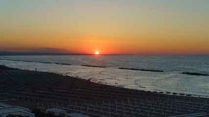 Beach of Termoli, city in Campobasso province, Molise, Italy