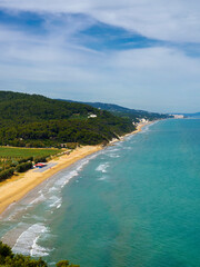 Landscape along the coast of Gargano near Vico