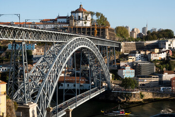 bridge over the river Douro in porto-Portugal