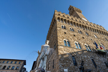 Fototapeta na wymiar Piazza della Signoria in Florence, Italy