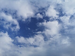fluffy clouds and beautiful sky background