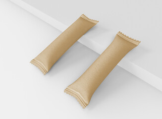 Two kraft Sticks Sachets