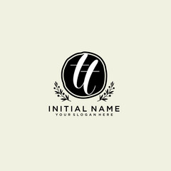 Obraz premium TT monogram logo template vector