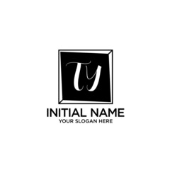 TY monogram logo template vector
