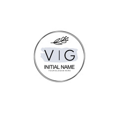 VG Hand drawn wedding monogram logo