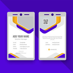Fototapeta na wymiar Company id card design template