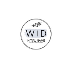 WD Hand drawn wedding monogram logo