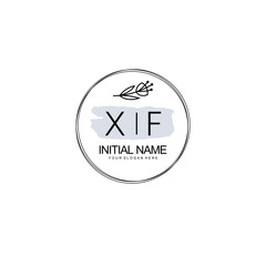 XF Hand drawn wedding monogram logo