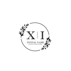 Obraz premium XI Hand drawn wedding monogram logo