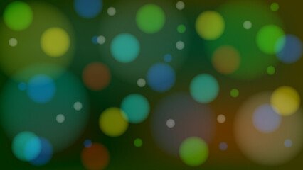 Transparent circular colored lights on a gradient background. Vector stock illustration.