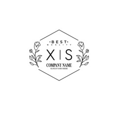 XS Hand drawn wedding monogram logo