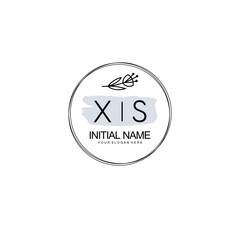 XS Hand drawn wedding monogram logo
