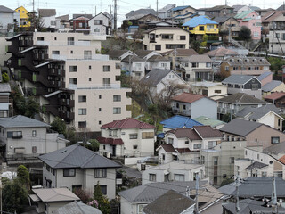 Fototapeta premium 斜面の住宅地