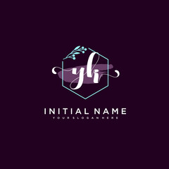 YK Beautiful handwriting logo or wedding monograms collection